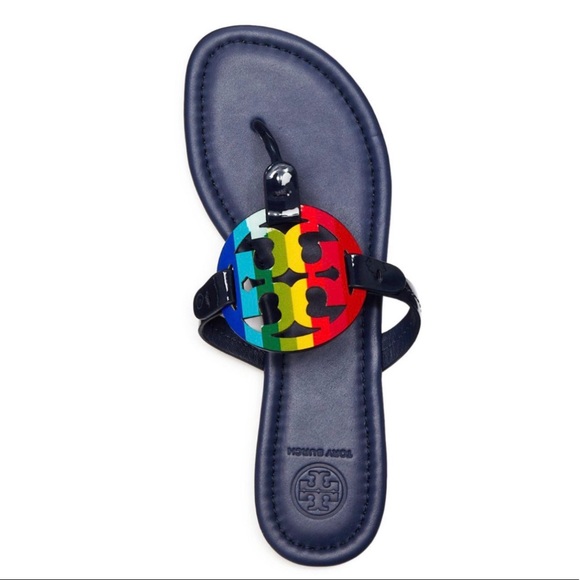 tory burch miller navy rainbow